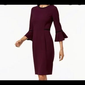 Eggplant color Calvin Klein dress in new condition. Worn once.